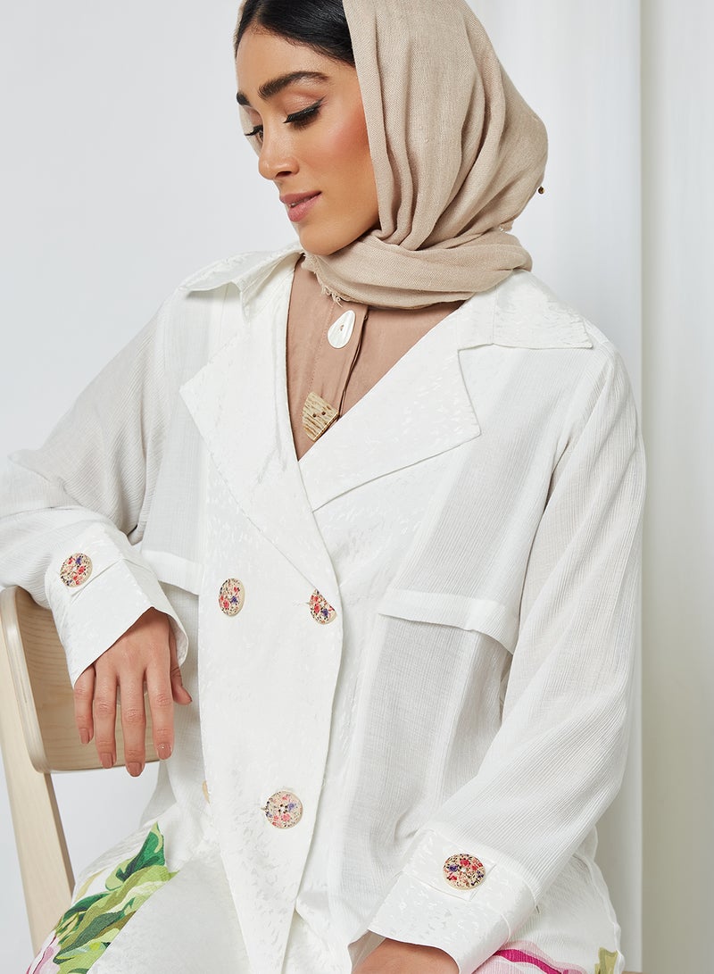 Iconic Floral Print Coat Multicolour - Image 4