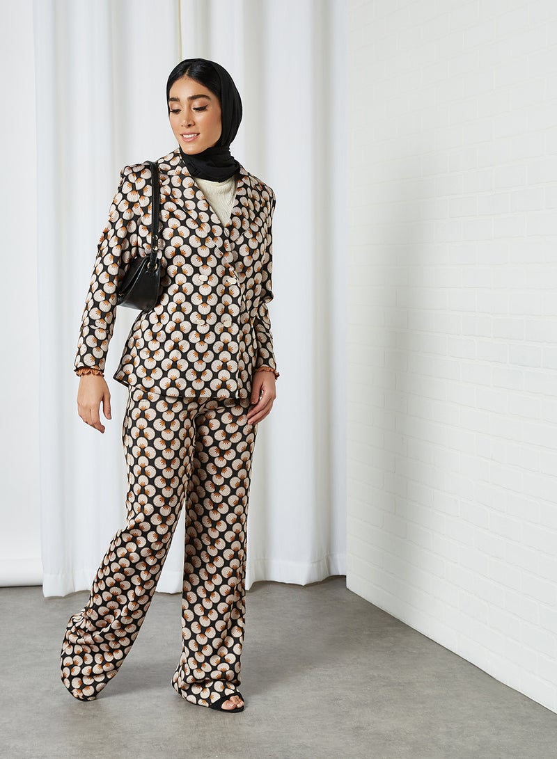MANGO - Printed Pants Multicolor - Image 1