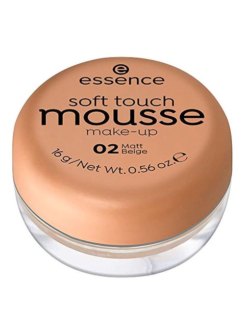 Soft Touch Mousse Face Make-Up 02 Matt Beige