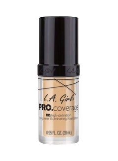 LA Girl Pro.Coverage HD Illuminating Foundation GLM642 Fair  - Image 1