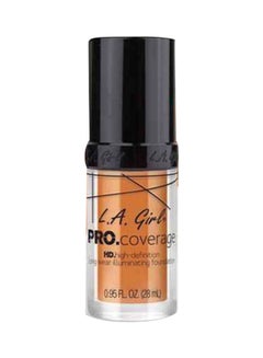 LA Girl 3-Piece Pro Coverage Illuminating Foundation GLM649 Tan  - Image 1