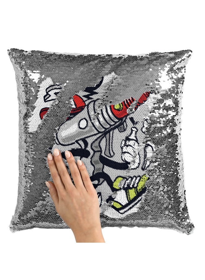 Decorative Laser Gun Pillow Multicolour 40x40cm - Image 2