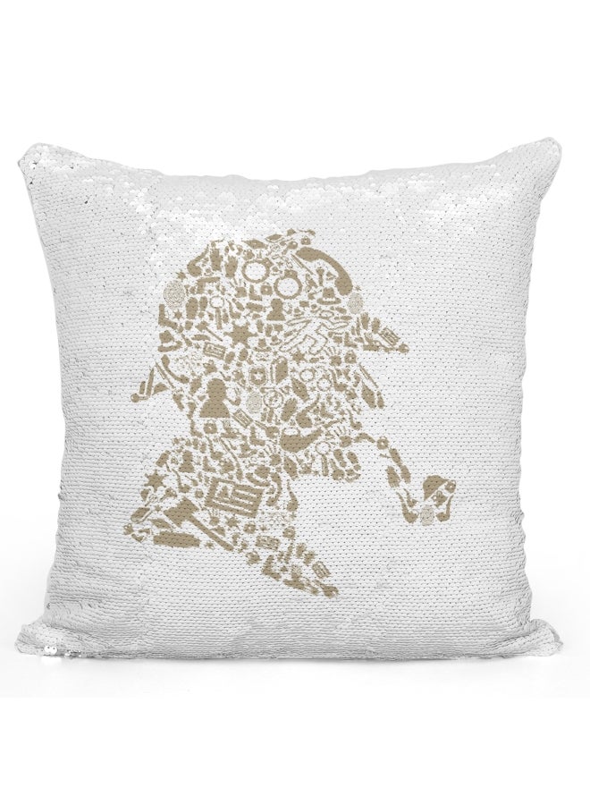 Decorative Printed Throw Pillow Multicolour - Image 1