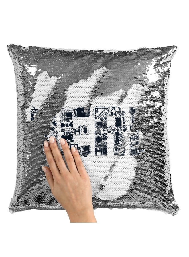 Generic - Decorative Throw Pillow Nerd Items White - Image 1