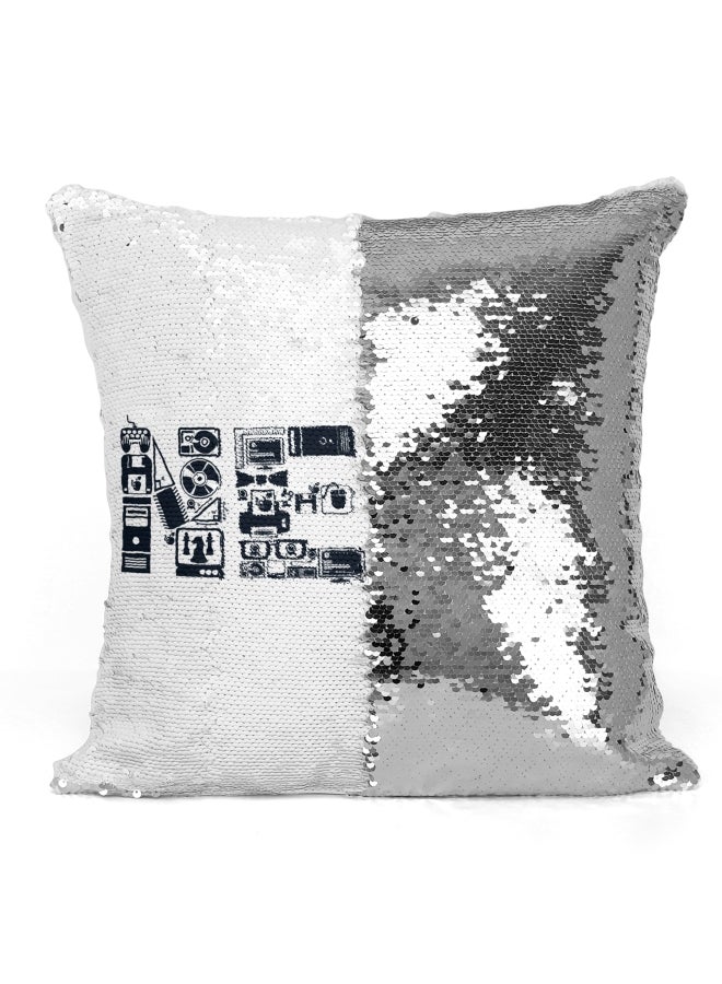 Generic - Decorative Throw Pillow Nerd Items White - Image 1