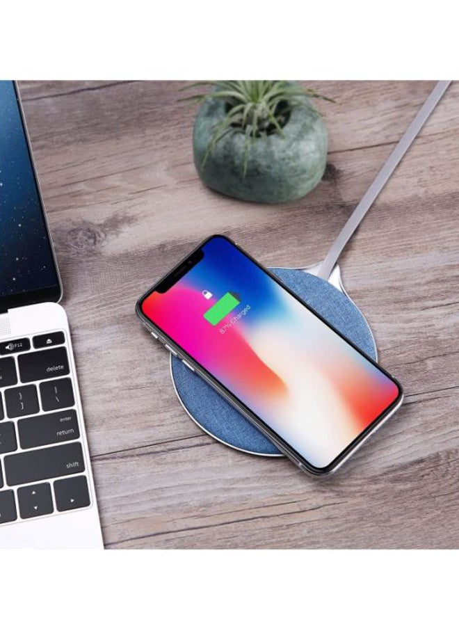 Aukey Qi-Enabled Wireless Charger Blue - Image 4