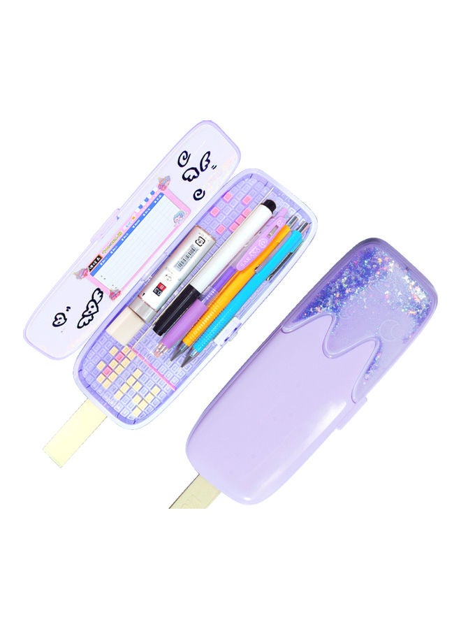 Ice Cream Cute Pencil Box Purple/Beige