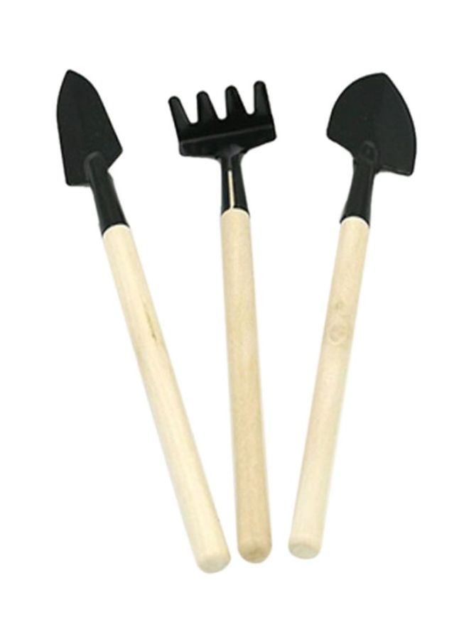 Sharpdo 3-Piece Garden Mini Tool Set Black/Beige  - Image 1