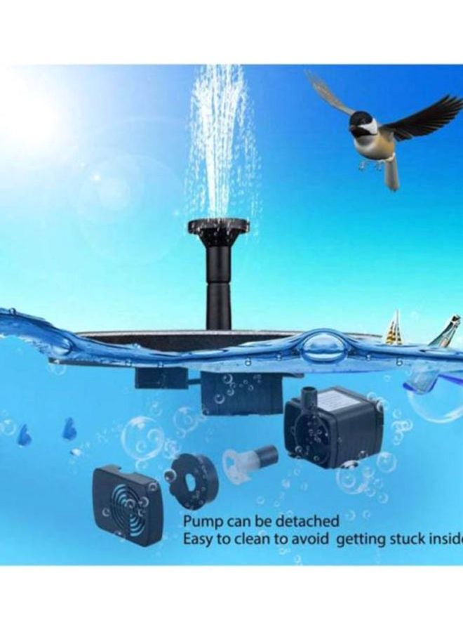 Voberry Solar Fountain Pump With Battery Backup Black 19x19x4cm - Image 4