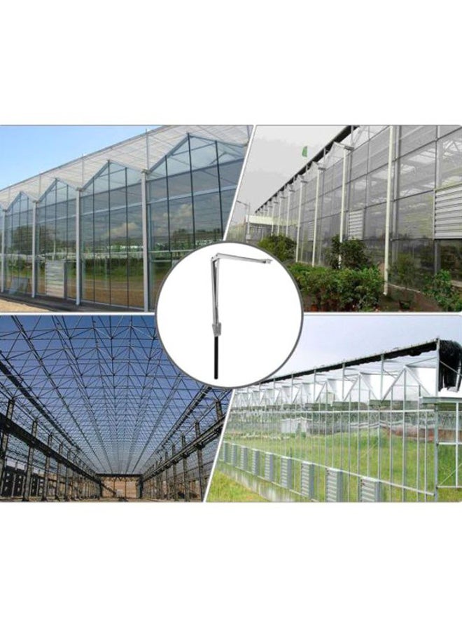 Temperature Controlled Automatic Greenhouse Windows Opener With Single Spring Silver/Black 38x4.5x9.5cm - v1616080250/N38535735A_5