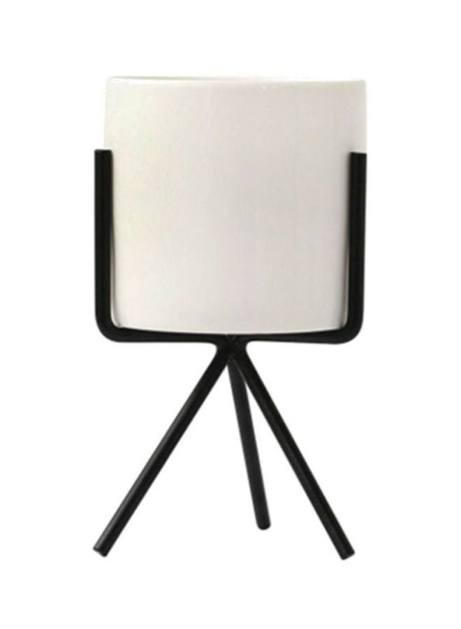 شاربدو حوض زراعة بتصميم سادة أبيض 8x12.5سم - Image 1