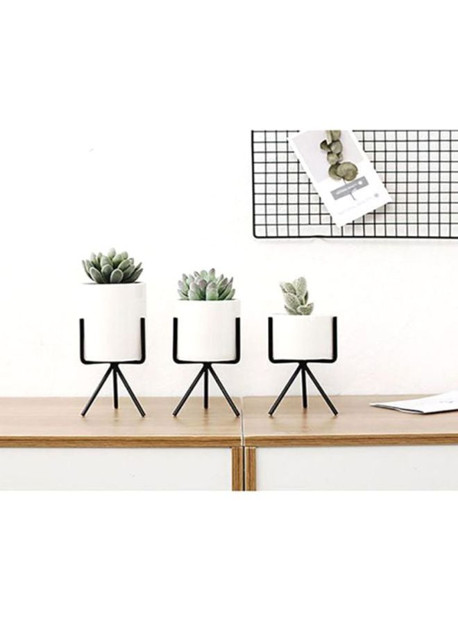 شاربدو حوض زراعة بتصميم سادة أبيض 8x12.5سم - Image 2