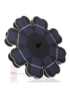 Decdeal Solar Power Bird Bath Fountain Pump With 8-Different Spray Black/Blue 4.3x21x21cm  - Image 3