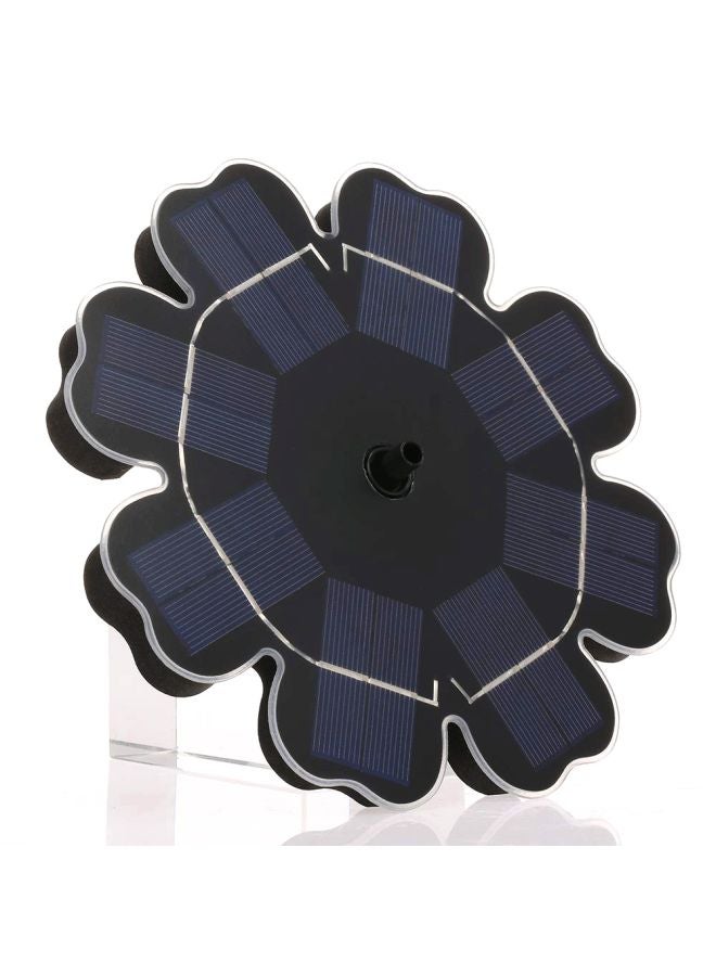 Decdeal Solar Power Bird Bath Fountain Pump With 8-Different Spray Black/Blue 4.3x21x21cm  - Image 3