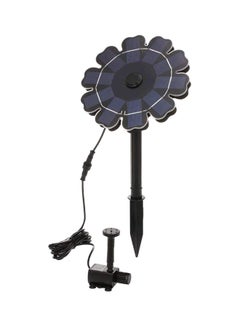 Decdeal Flower Shaped Solar Fountain Pump With Stake Black/Blue 17x5x17cm  - Image 1