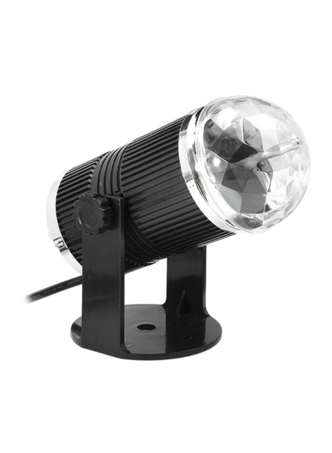 دي إل سي  مصباح LED ديسكو ماجيك للزينة على شكل كرة أسود/شفاف