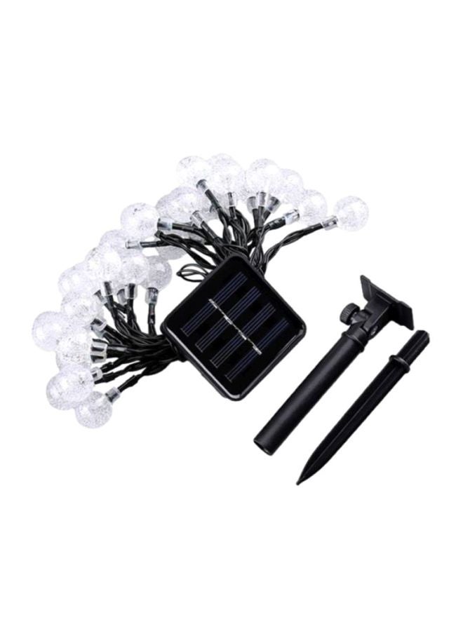 شاربدو مجموعة مصابيح متسلسلة بإضاءة LED تعمل بالطاقة الشمسية مضادة للماء مكونة من 30 قطعة أسود/ أزرق/ شفاف 14.5x9.7x8.3سم - Image 1