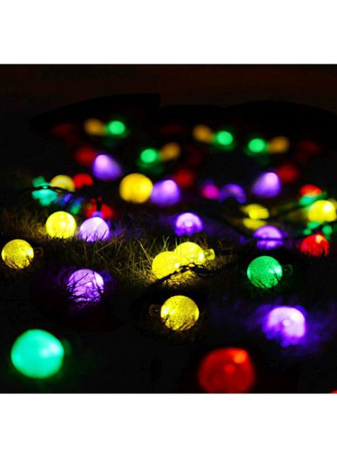 شاربدو مجموعة مصابيح متسلسلة بإضاءة LED تعمل بالطاقة الشمسية مضادة للماء مكونة من 30 قطعة أسود/ أزرق/ شفاف 14.5x9.7x8.3سم - Image 2