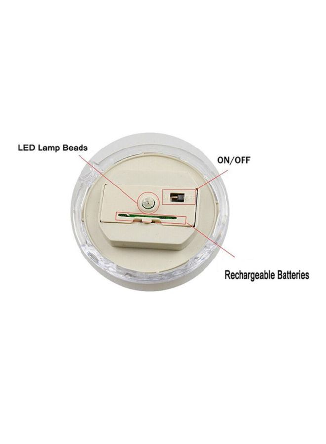 Voberry LED Solar Powered Diamond Shaped Lamp White 27x10x10cm - Image 3