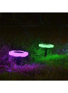 Decdeal Solar Powered Flower Shape LED Landscape Light White/Black 16.5x4.4cm  - Image 3