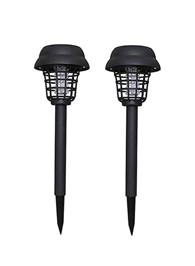 بيوينتي مصباح LED لصيد الحشرات يعمل بالطاقة الشمسية أسود/ أبيض 31x18.4x17سم - Image 1