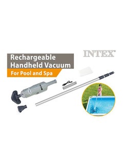 INTEX Rechargeable Handheld Vacuum For Spas Silver/Black 39x6.5x5.25inch  - Image 4