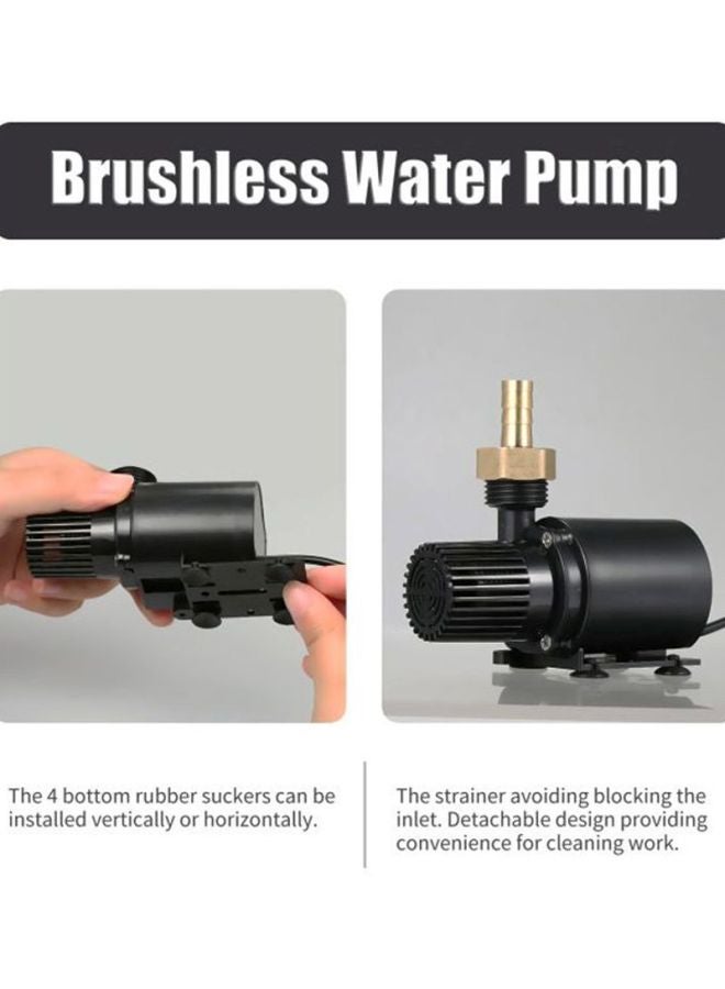 Decdeal - Micro Brushless Water Pump Black/Gold/Red 10.0x7.0x5.5cm - Image 1