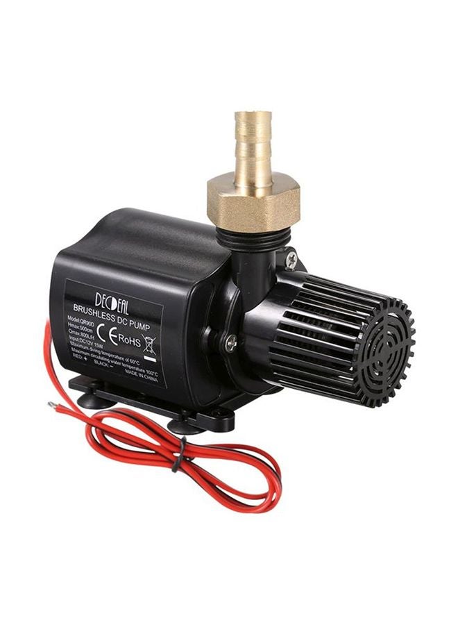 Decdeal - Micro Brushless Water Pump Black/Gold/Red 10.0x7.0x5.5cm - Image 1