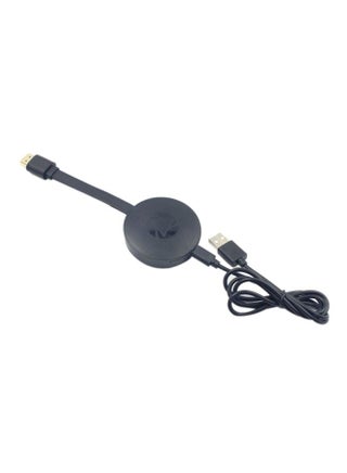 جهاز بث مقاطع الفيديو والوسائط ميراكاست كروم كاست من الجيل الثالث مزود بمنفذي Hdmi رقميين أسود - v1616082211/N19696982A_1