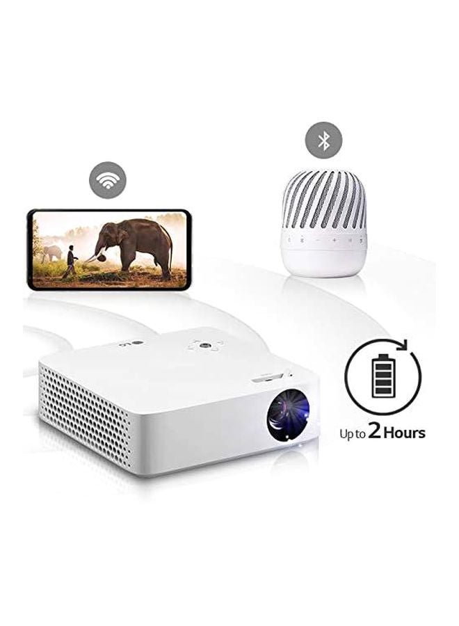 LG - 100-Inch Portable CineBeam LED Projector PH30N White - Image 1