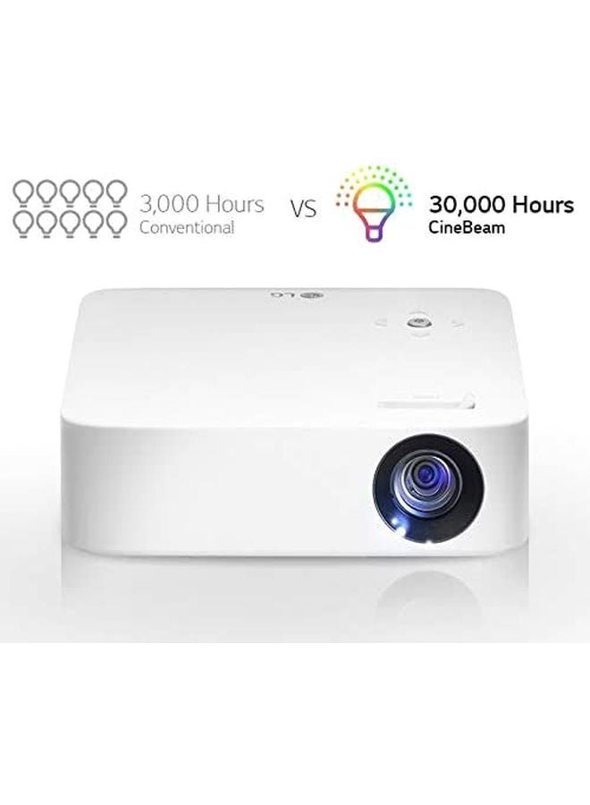 LG - 100-Inch Portable CineBeam LED Projector PH30N White - Image 1