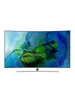 Samsung 65 Inch QLED Flat 4K TV Quantum Processor AI Upscale 100% Color Volume with Quantum Dot Motion Xcelerator Turbo Plus (2021 Model) QA65Q8C Black