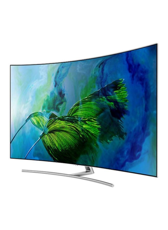 Samsung - Samsung 65 Inch QLED Flat 4K TV Quantum Processor AI Upscale 100% Color Volume with Quantum Dot Motion Xcelerator Turbo Plus (2021 Model) QA65Q8C Black - Image 1