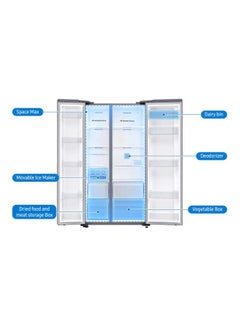 Side By Side Refrigerator 14.8Cu.ft, Freezer 8.1Cu.ft, DIT Compressor 647 L RS62R5001M9C Silver Metallic - v1616082259/N43895380A_8