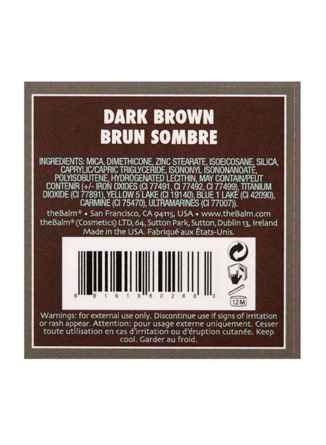 theBalm BrowPow Eyebrow Powder Dark Brown - Image 4