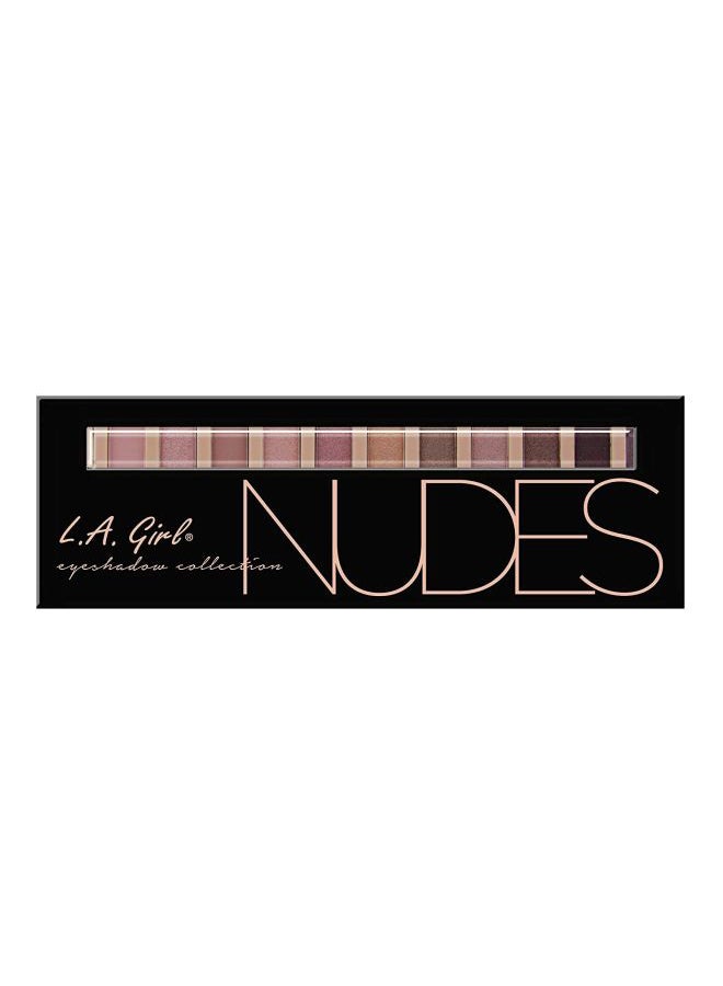 LA Girl 12 - Colour Beauty Brick Eyeshadow Collection Palette GES331 Nudes  - Image 2