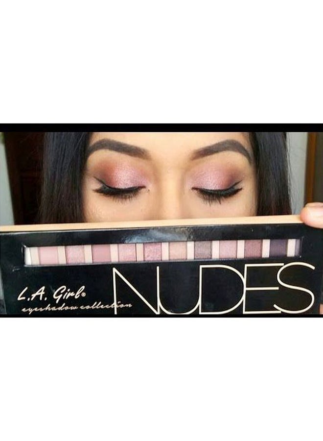 LA Girl 12 - Colour Beauty Brick Eyeshadow Collection Palette GES331 Nudes  - Image 4