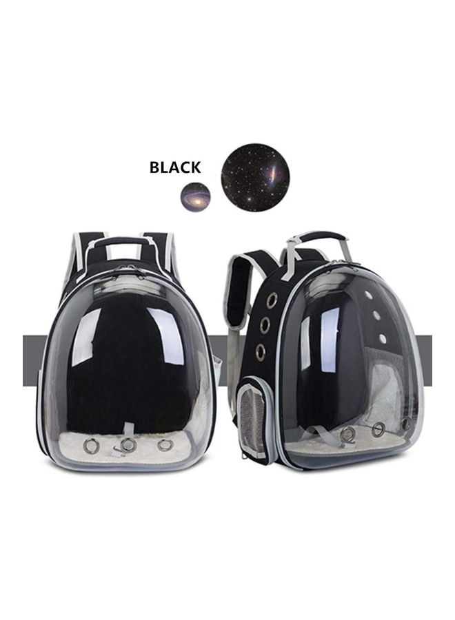 Generic Portable Pet Carrier Space Capsule Backpack for Cats Black/Grey ‎37.2 x 32.6 x 11.8cm  - Image 2