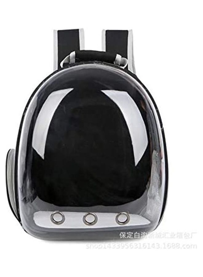 Generic Portable Pet Carrier Space Capsule Backpack for Cats Black/Grey ‎37.2 x 32.6 x 11.8cm  - Image 3