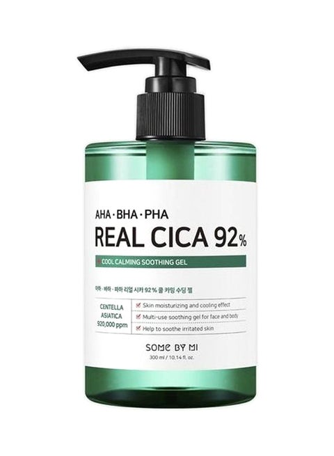 Real Cica 92% Cool Calming Soothing Gel Green 300ml
