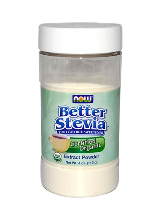 Now Foods - Better Stevia Organic Extract Sweetener 113grams - Image 1