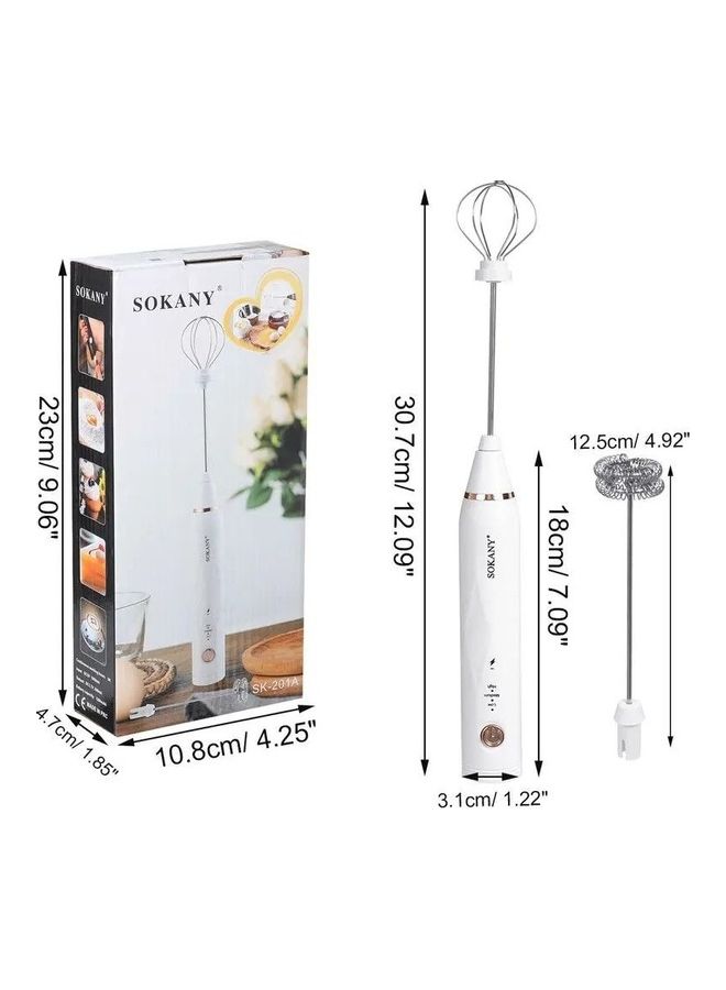 sokany USB Hand Stick Mixer - Egg Beater 30 W Sk-201A Multicolour  - Image 3