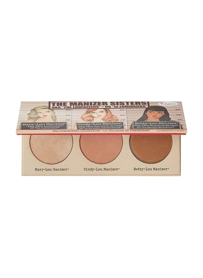 theBalm - The Manizer Sisters Highlighter Shadow And Shimmer Trio Brown - Image 1