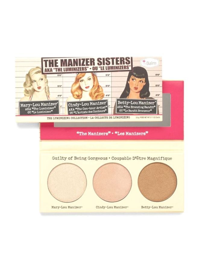 theBalm - The Manizer Sisters Highlighter Shadow And Shimmer Trio Brown - Image 1