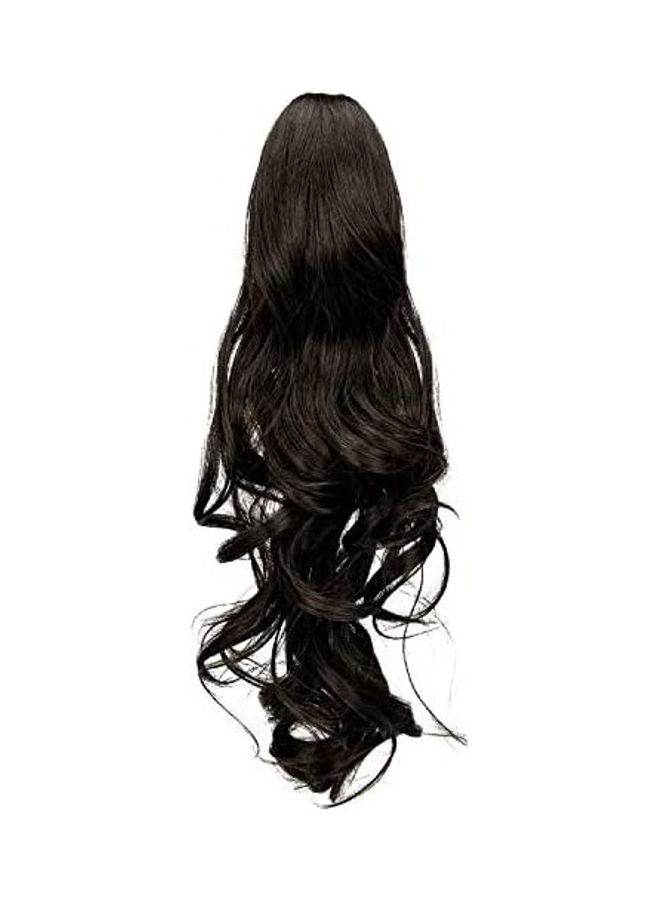 فوت وصلات شعر مع كباسة أسود 18بوصة