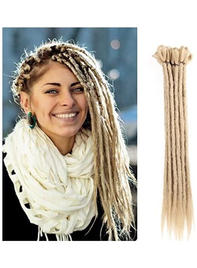 Dansama Long Dreadlock Hair Extensions Beige 20inch 