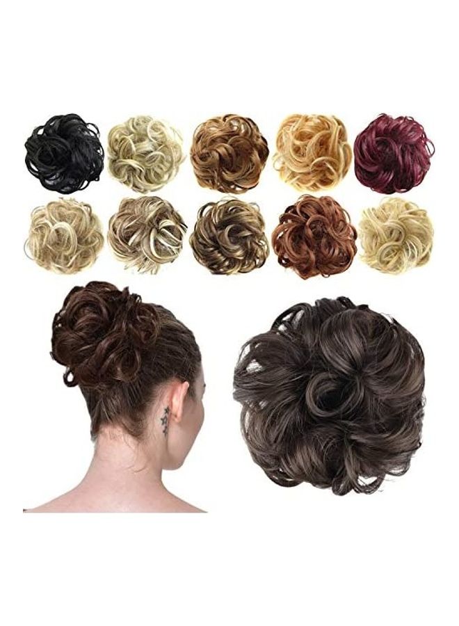 وصلة شعر بنمط كعكة متعدد الألوان 13بوصة