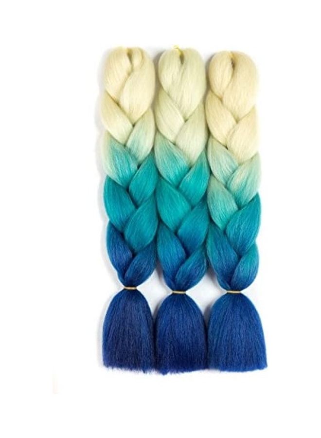 وصلات شعر من الألياف الصناعية متعدد الألوان 12بوصة