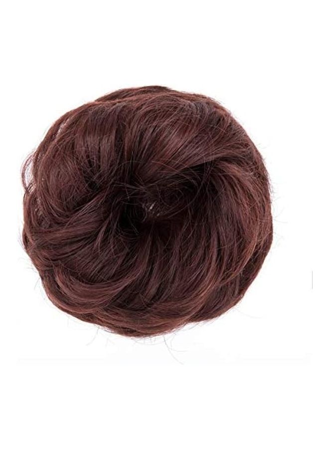 فوت وصلة شعر على شكل كعكة وشعر أشعث بني 9بوصة