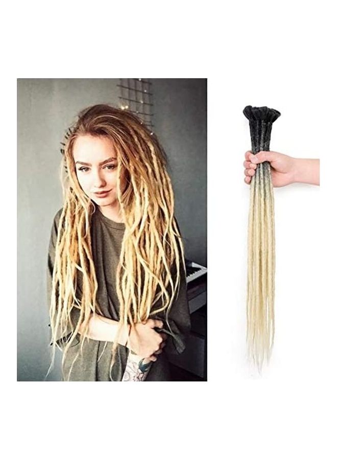Dansama Handmade Dreadlock Hair Extension Beige/Black 24inch 